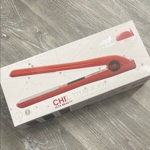 CHI Titanium 1” Hairstyling Iron Red